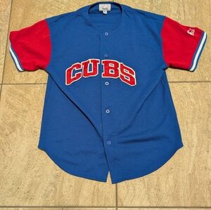 Vintage 90s Chicago Cubs Starter Baseball Jersey Polyester Pre-Owned XL Stitched